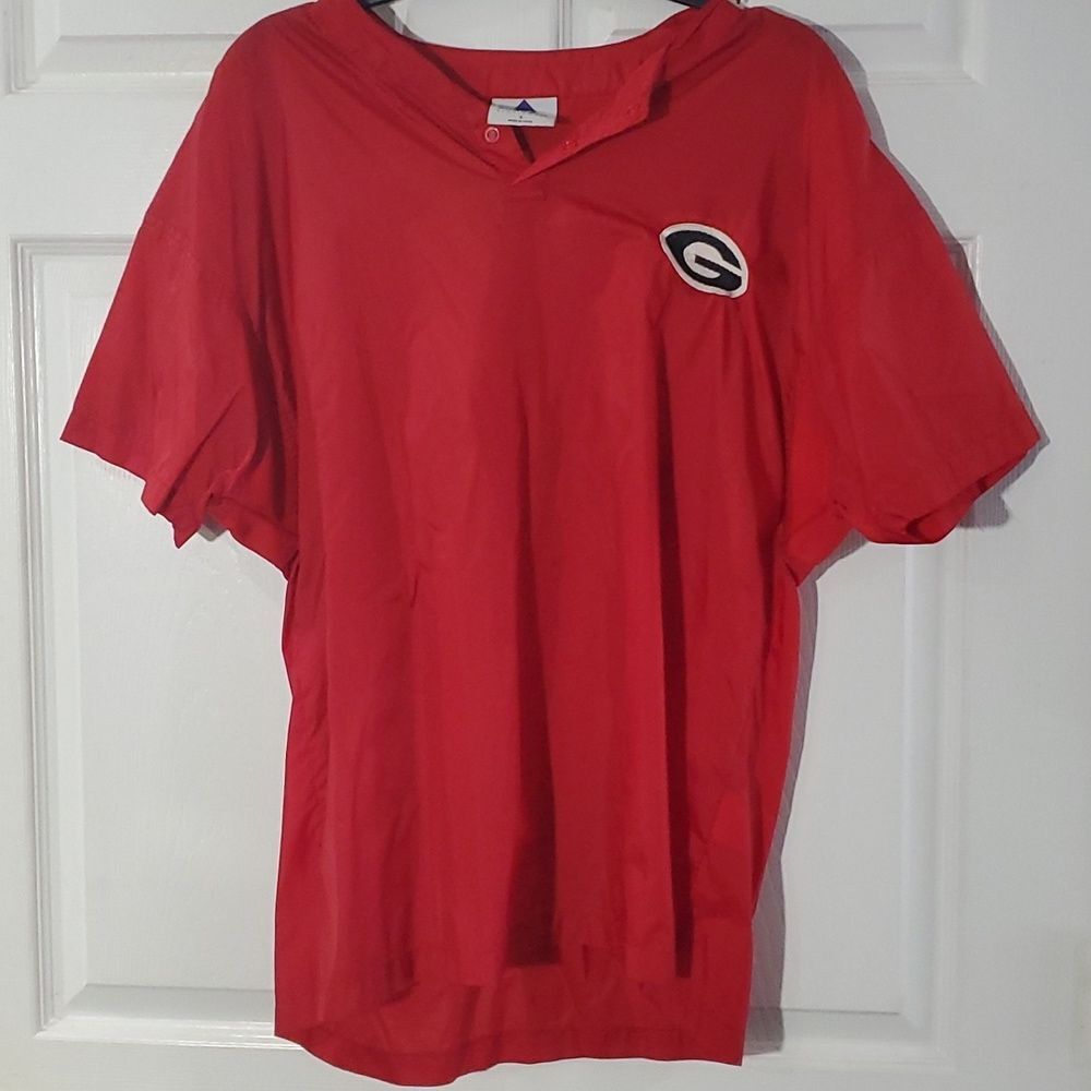 UGA Bulldogs Nylon Pullover Shirt Size S Small Augusta Sportswear